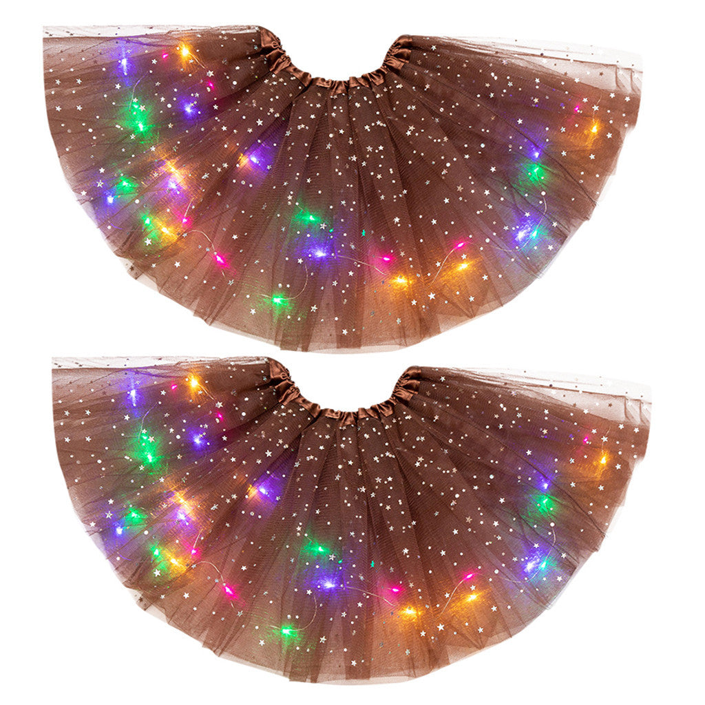 LED Light-Up Sequin Tutu Skirt