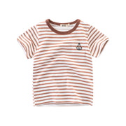 Boys Cotton Striped T-Shirt