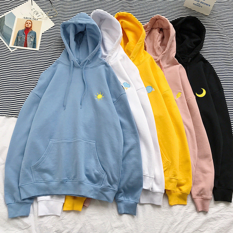 Boys Loose Hooded Sweatshirt Jacket