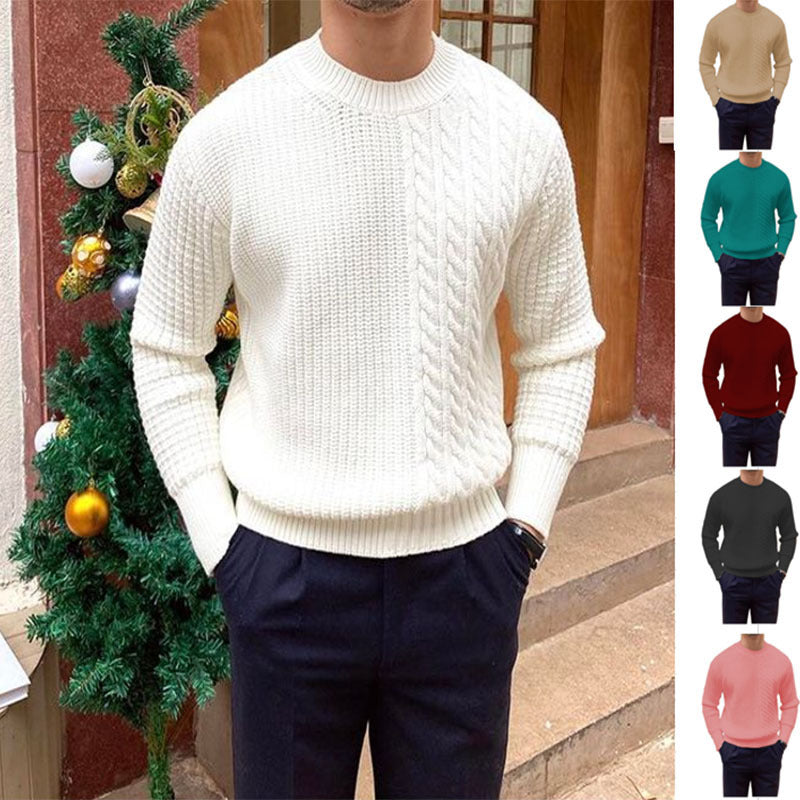Men's Twisted Knit Cable Sweater