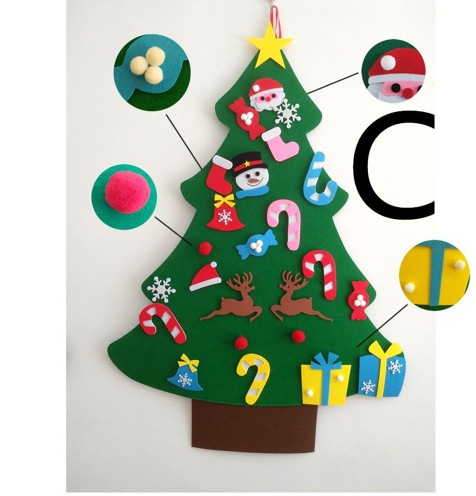 DIY Felt Christmas Tree with Decorations
