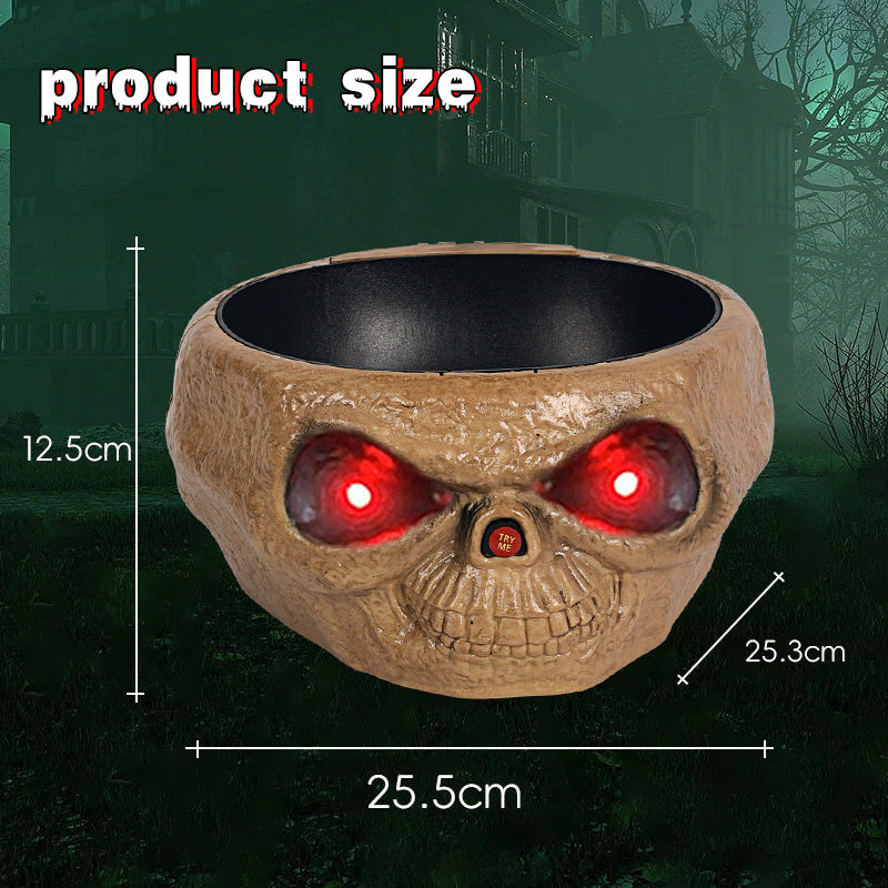 Motion-Activated Halloween Pumpkin Candy Bowl