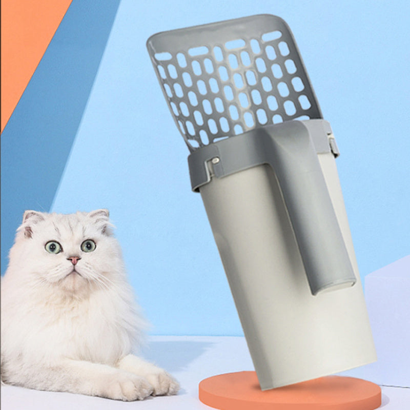 Lazy Cat Litter Scoop with Storage Box
