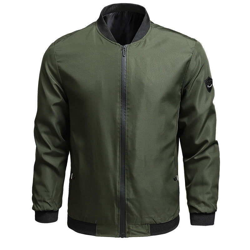Solid Color Casual Men's Coat