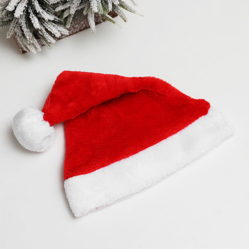 Plush Velvet Santa Hat