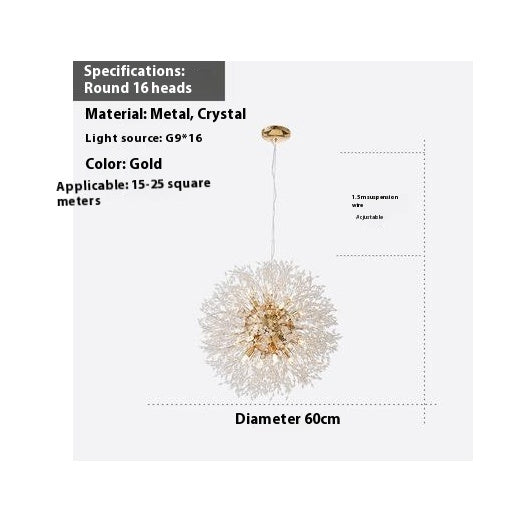 Dandelion Crystal Chandelier
