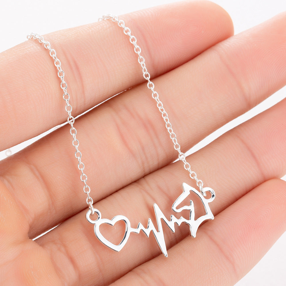 Pet Paw-Print Pendant Necklace