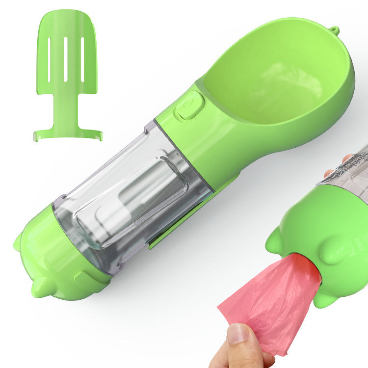 3-in-1 Travel Dog Water Bottle & Treat Dispenser