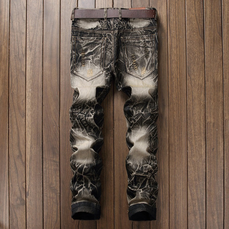 Men's Embroidered Comfort Jeans