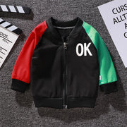 Kids Casual Baseball Jacket