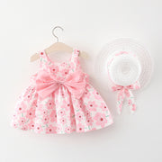 Girls Sleeveless Pleated Dress
