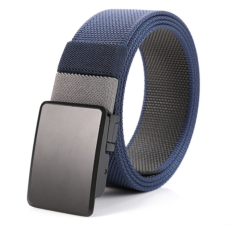 Men's Rotating-Buckle Reversible Nylon Belt