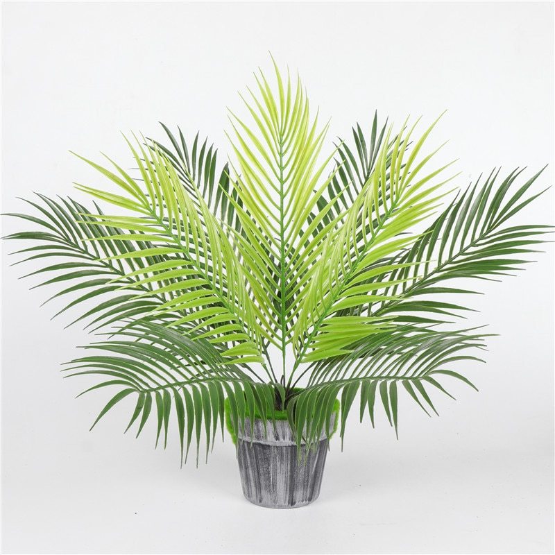 Faux Palm Leaf — 9-Head Plant Decor