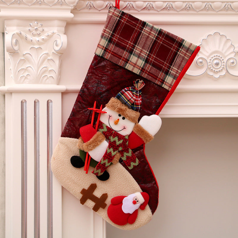 Santa Christmas Stocking Gift Bag