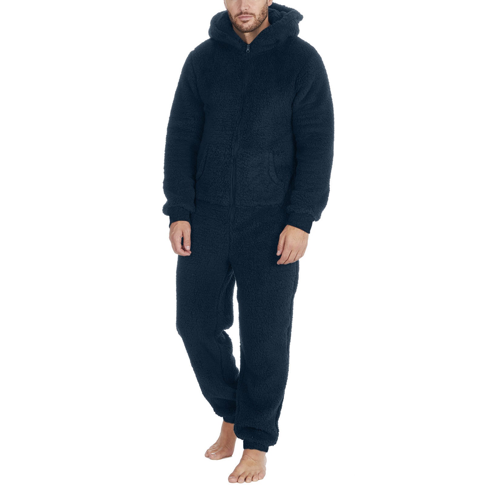 Men's Thermal Plush Pajama Jumpsuit
