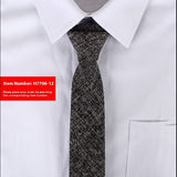 Solid Color Korean Style Narrow Cotton Men's 6cm Formal Wear Business Casual Wedding Tie