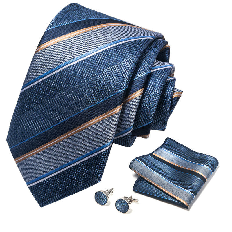 Men's Tie, Scarf & Cuff Buckle Set