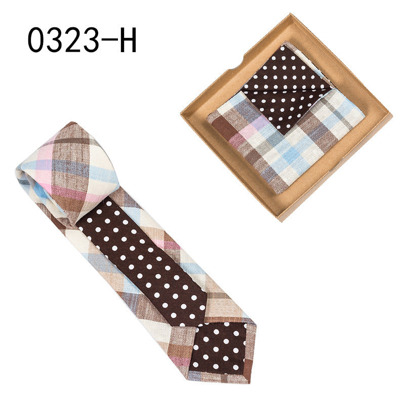Floral Cotton Necktie & Pocket Square Set