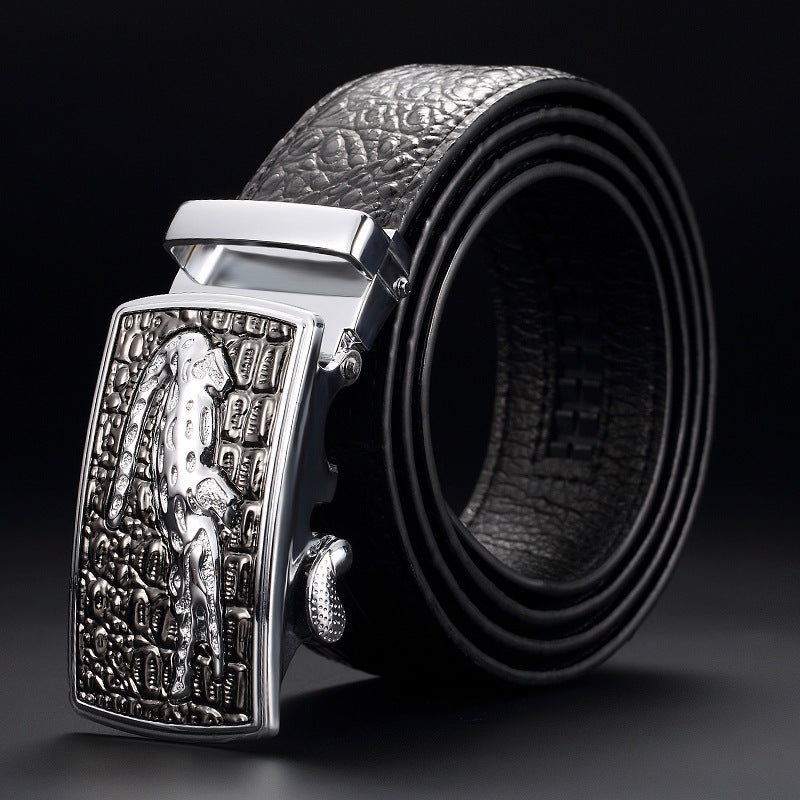 Men's Cowhide Automatic-Buckle Belt