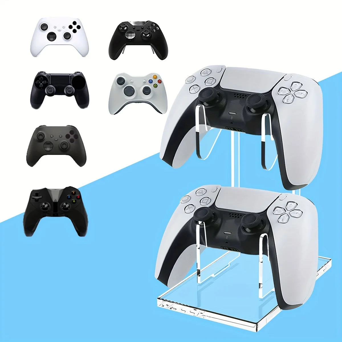 Universal Double-Layer Game Controller Stand