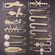 10pc Multifunctional Brooch & Scarf Clip Set