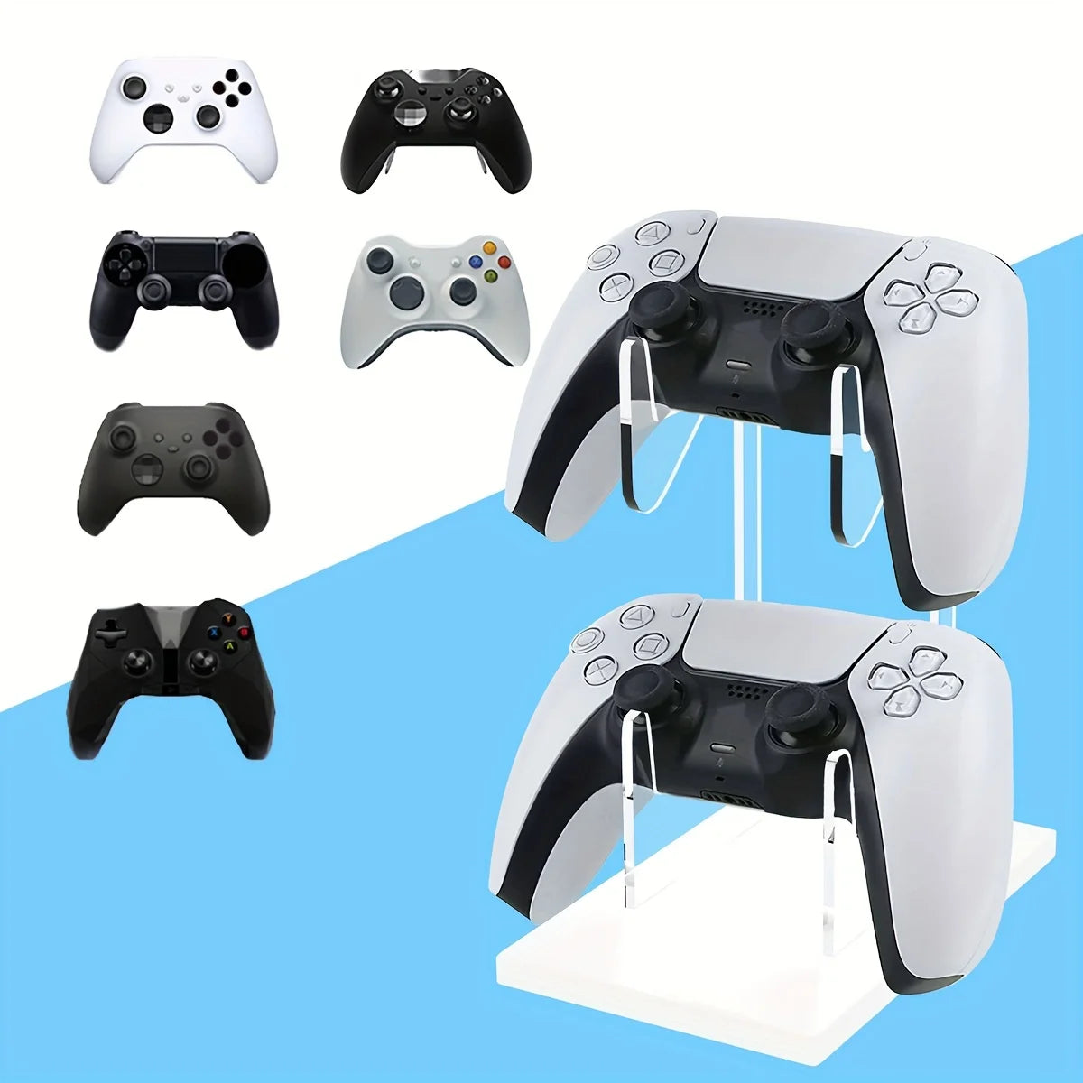 Universal Double-Layer Game Controller Stand