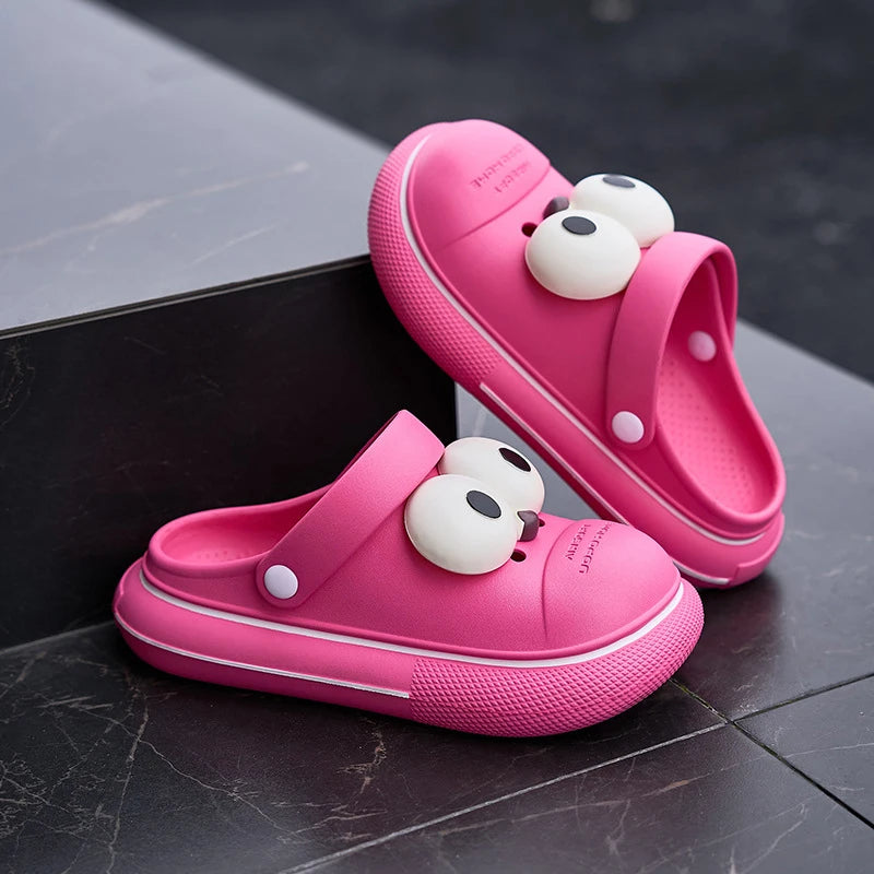 Big Eye Cartoon Shoe Charms (Pair) – DIY Decoration Accessories