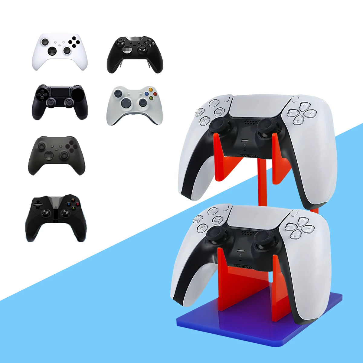 Universal Double-Layer Game Controller Stand