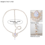 Wedding Hair Accessories For Women Bride Indian Jewelry Gift Boho Crystal Drop Forehead Head Chain Headwear Headpiece Rhinestone