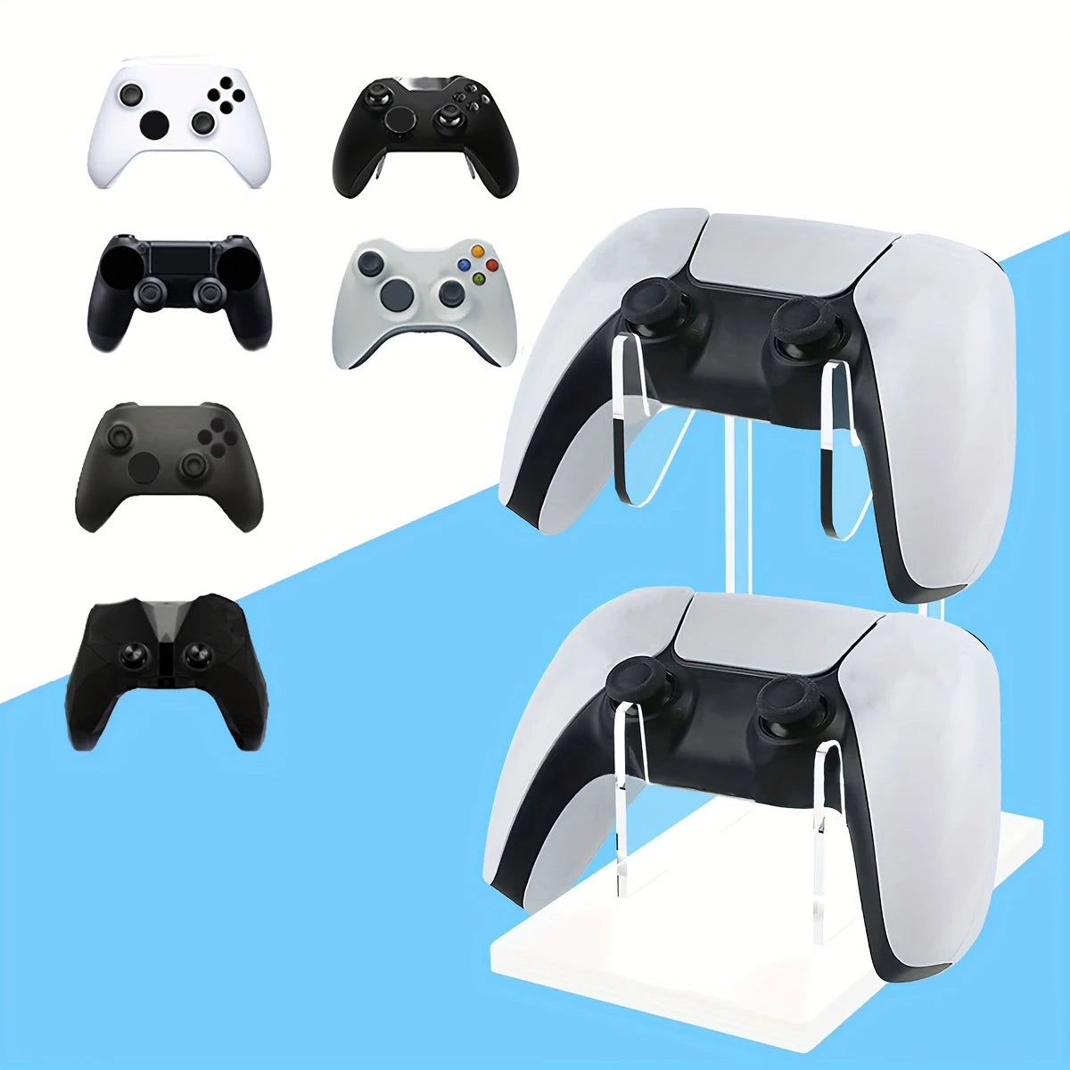 Universal Double-Layer Game Controller Stand