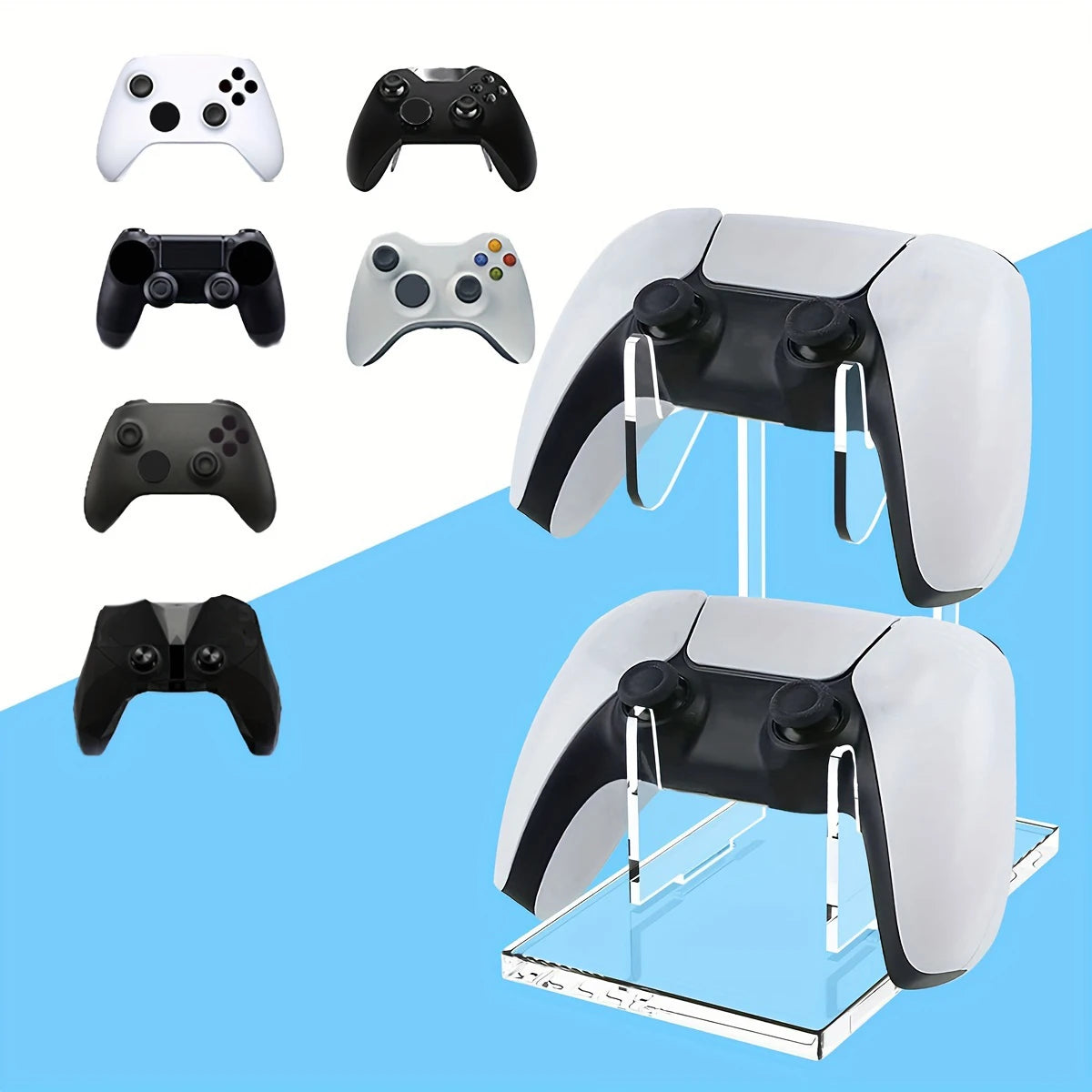 Universal Double-Layer Game Controller Stand