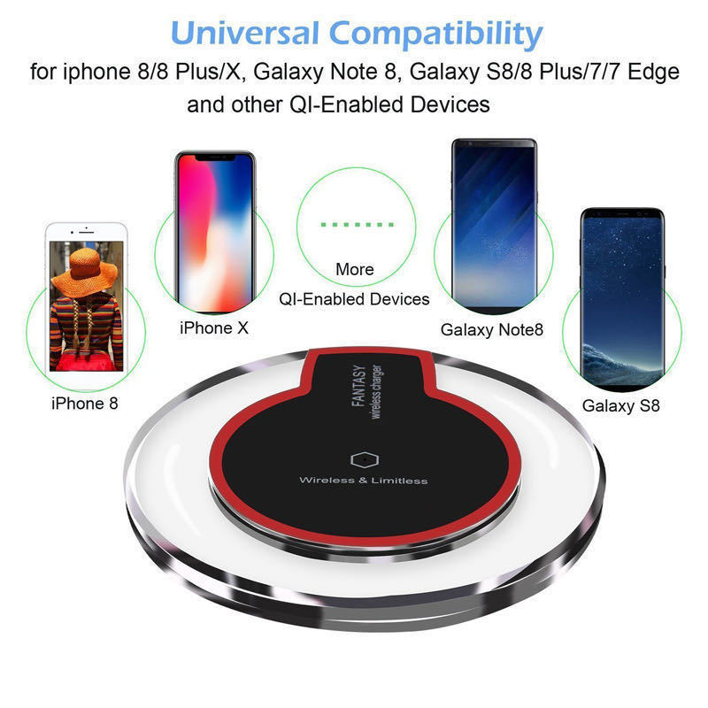 Round Crystal Wireless Charging Pad