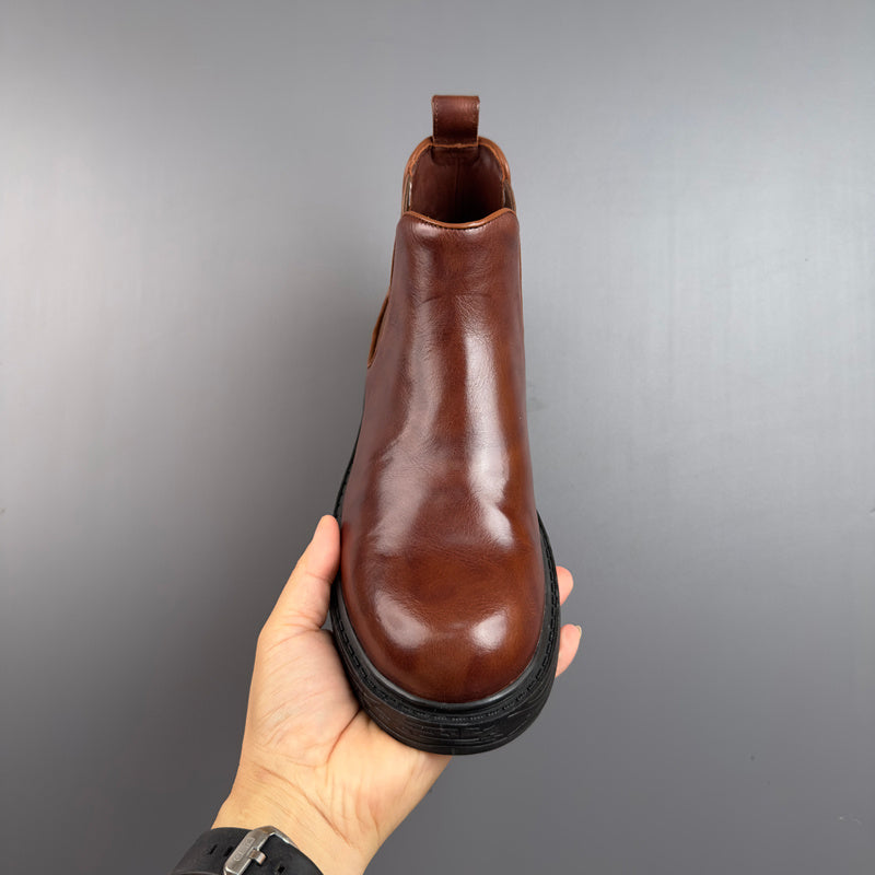 Men's Round-Toe Chelsea Boots