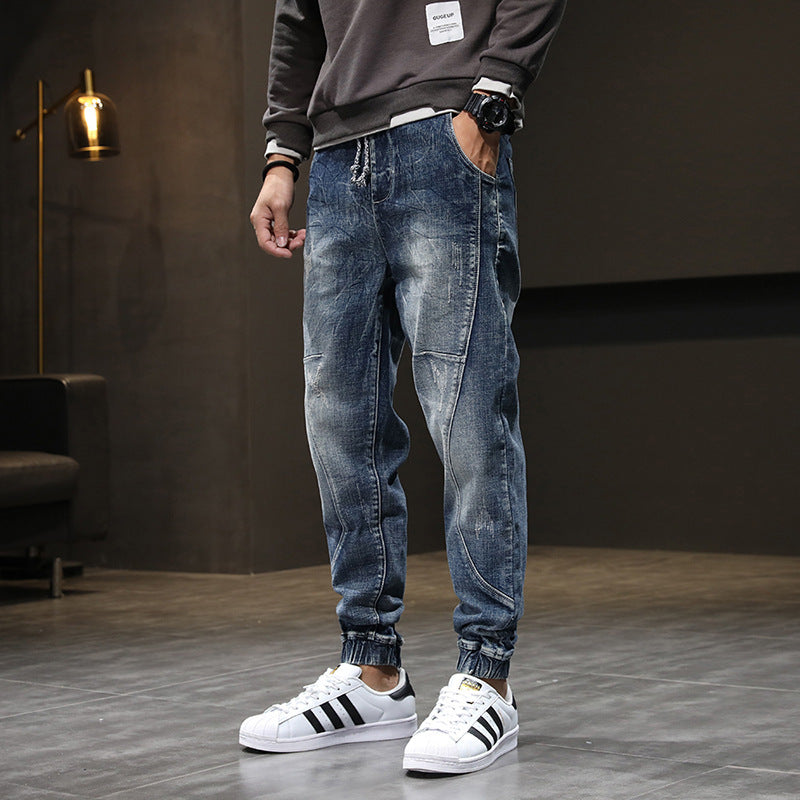 Men's Plus Size Velvet Stretch Slim Jeans