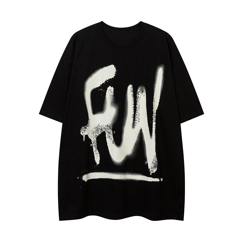 Graffiti Letter Print T-Shirt