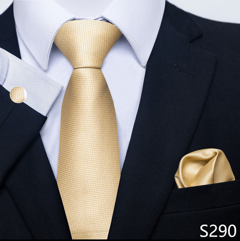 Men's Tie, Scarf & Cuff Buckle Set