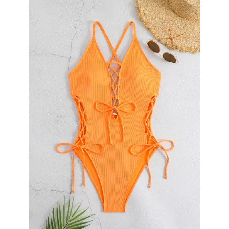 Sexy Backless One-Piece Swimsuit – Seamless Bikini Monokini