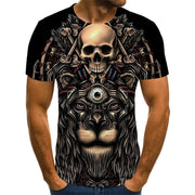 Men's Skull Print Short-Sleeve Tee