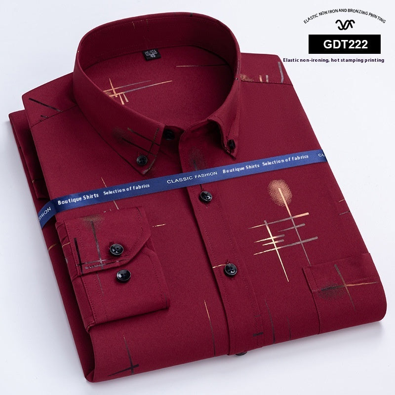 Men's Wrinkle-Free Plaid Shirt — Classic Fit