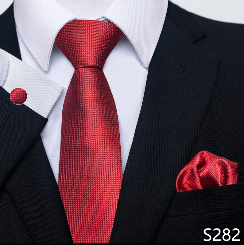Men's Tie, Scarf & Cuff Buckle Set