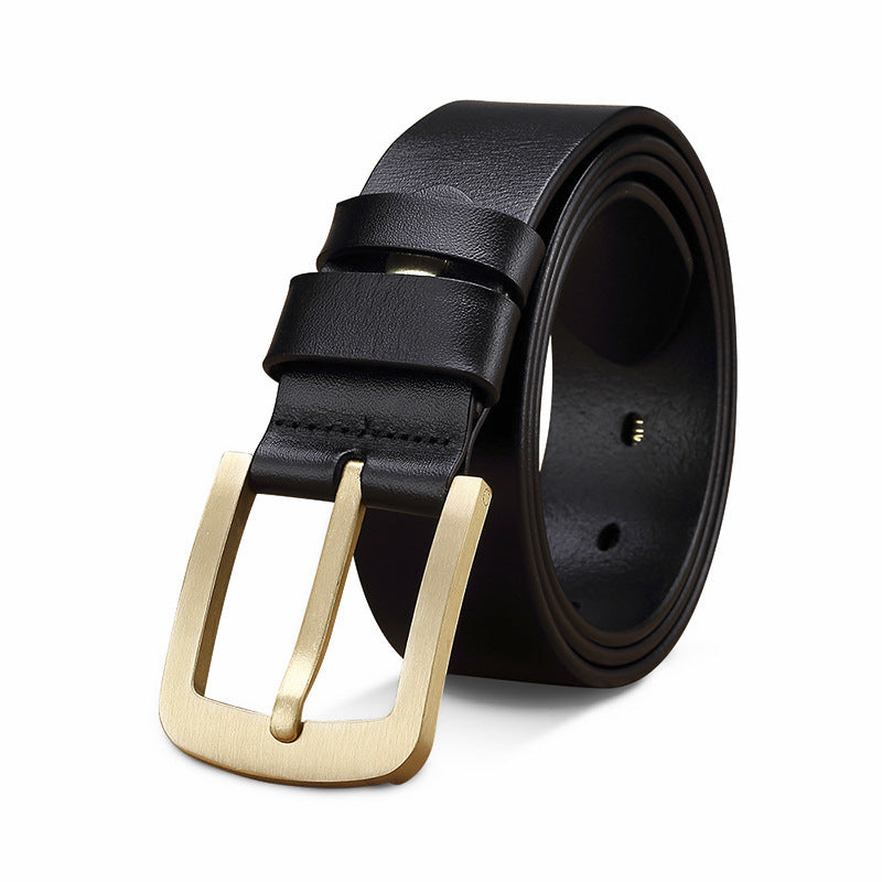 Men's Casual Retro Brass Pin-Buckle Belt
