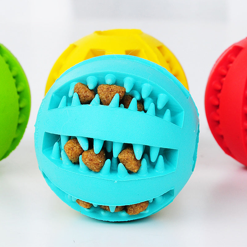 Slow-Feeder Treat-Dispensing Dog Ball