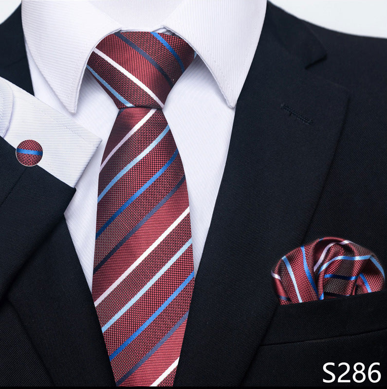 Men's Tie, Scarf & Cuff Buckle Set