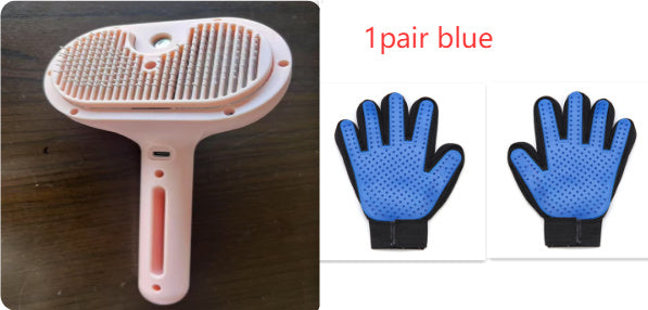 Self-Cleaning Pet Slicker Brush with Mister