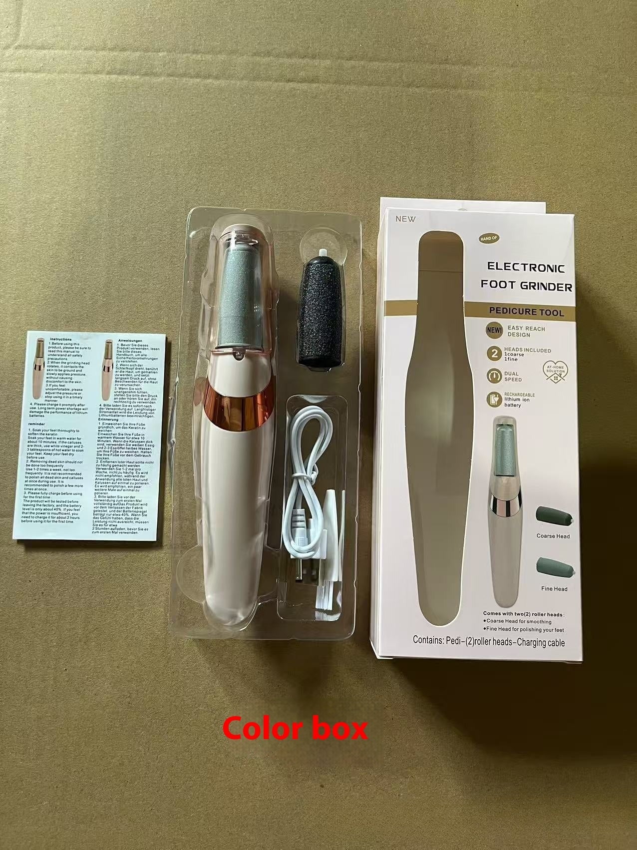 Rechargeable Electric Foot Grinder