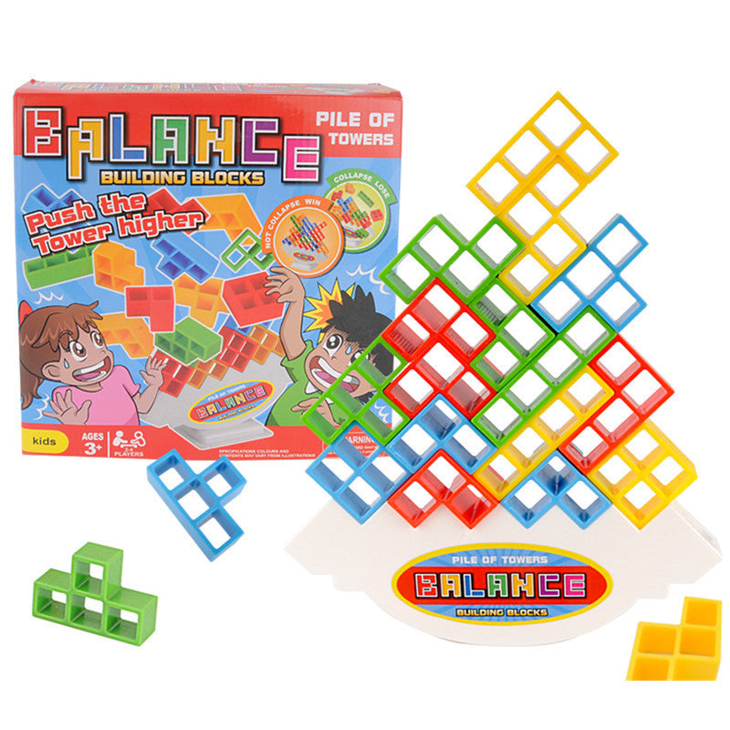 Family Tower Block Stacking Game