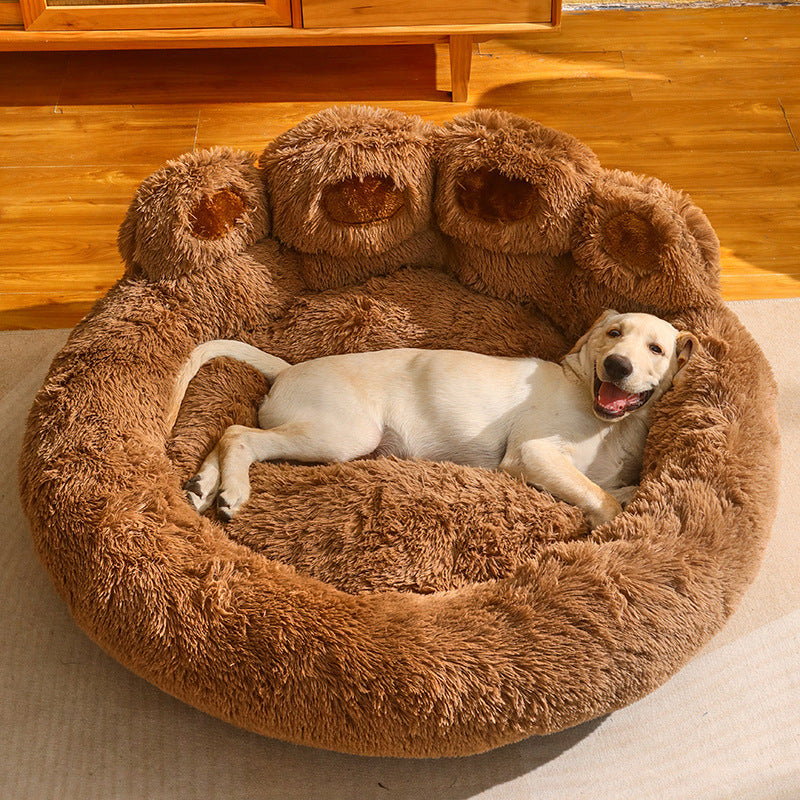 Fleece-Lined Warm Pet Sofa Bed