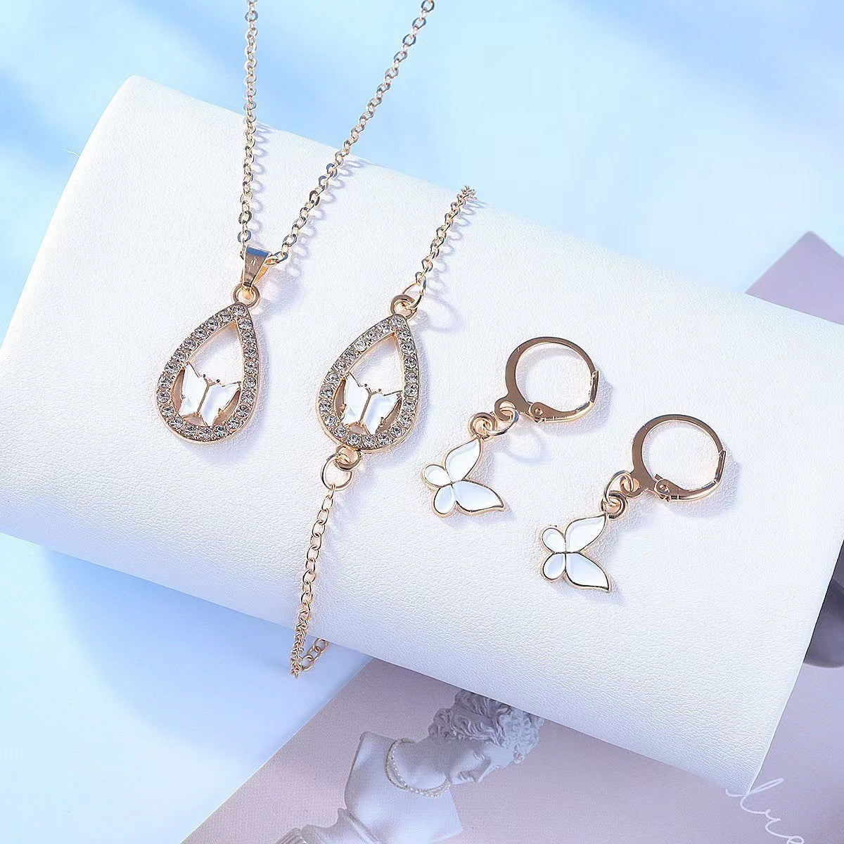 Butterfly Jewelry 4-Piece Set