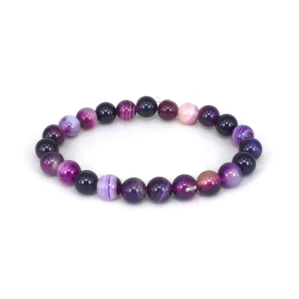 Natural Stone Bracelet — Purple