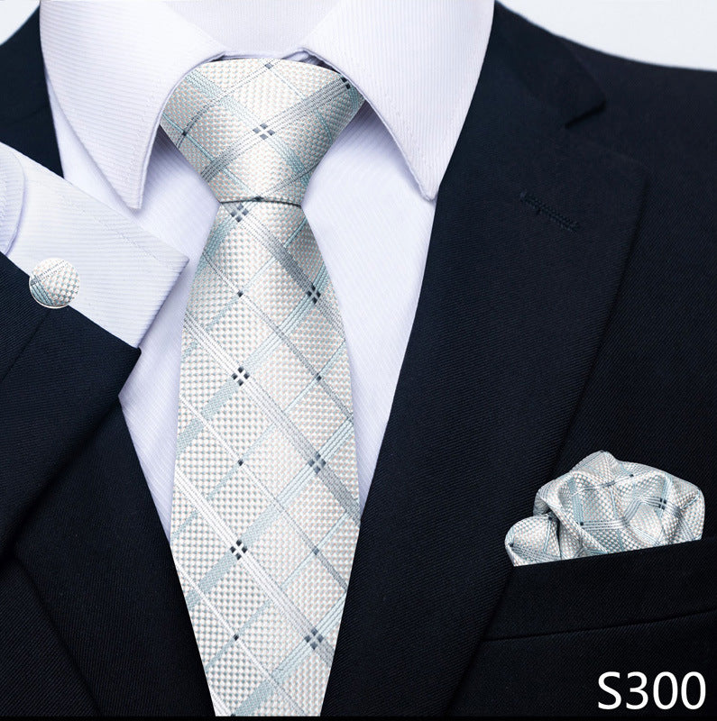 Men's Tie, Scarf & Cuff Buckle Set